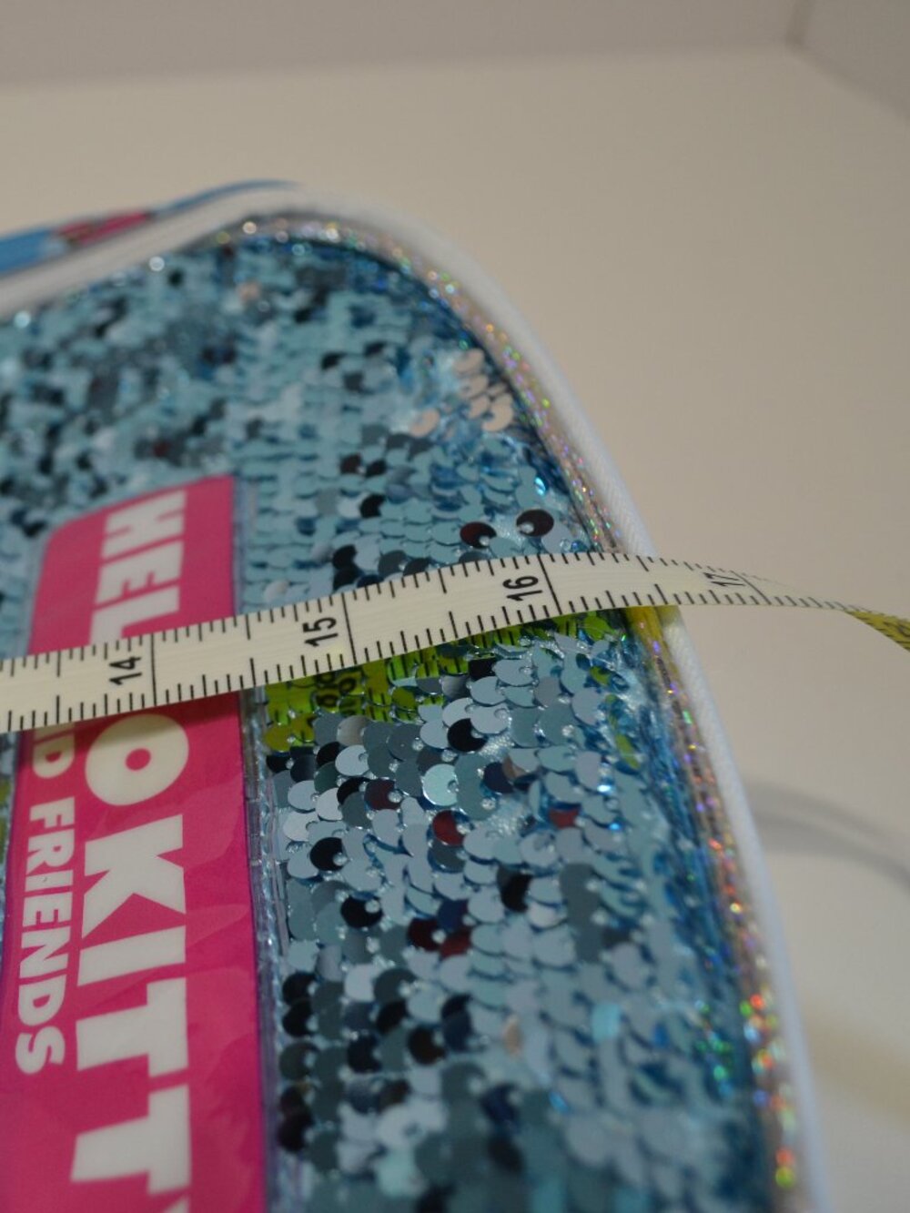 Hello Kitty & Friends Sequin Backpack NWT Sparkle Glitter School Bag Blue Pink - Picture 7 of 9